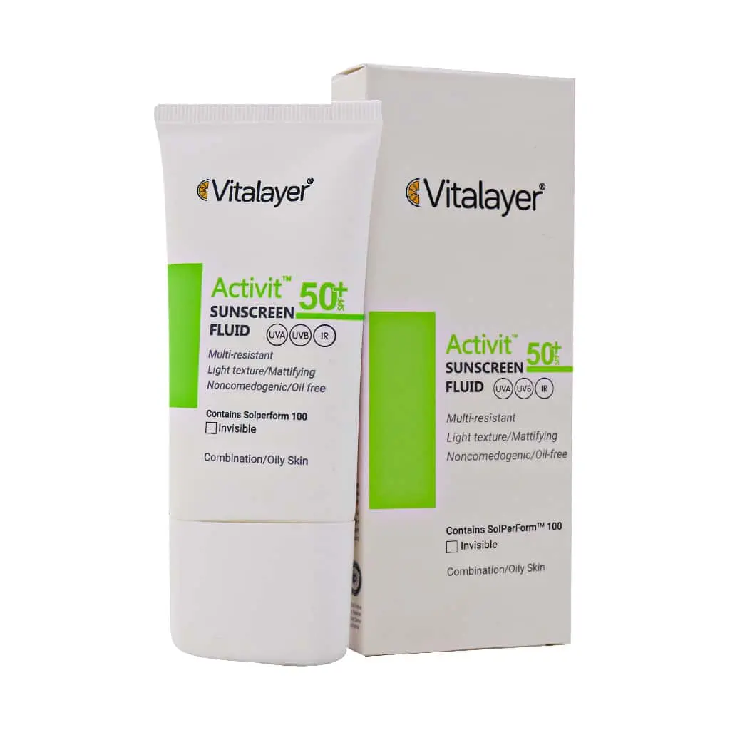 فلوئید ضد آفتاب اکتی ویت ویتالایر SPF50 - بی رنگ