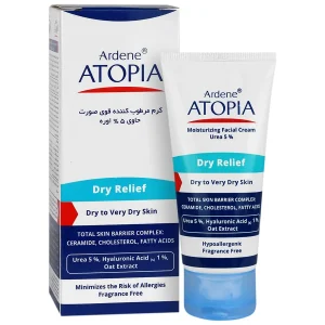 کرم مرطوب کننده قوی صورت 5 درصد اوره ریلیف آردن آتوپیا