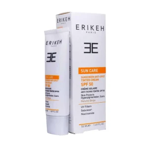 کرم ضد آفتاب و ضد لک SPF50 اریکه - بژ طبیعی