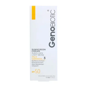 ضد آفتاب بژ روشن 3 پوست چرب SPF50 ژنوبایوتیک - تصویر 1
