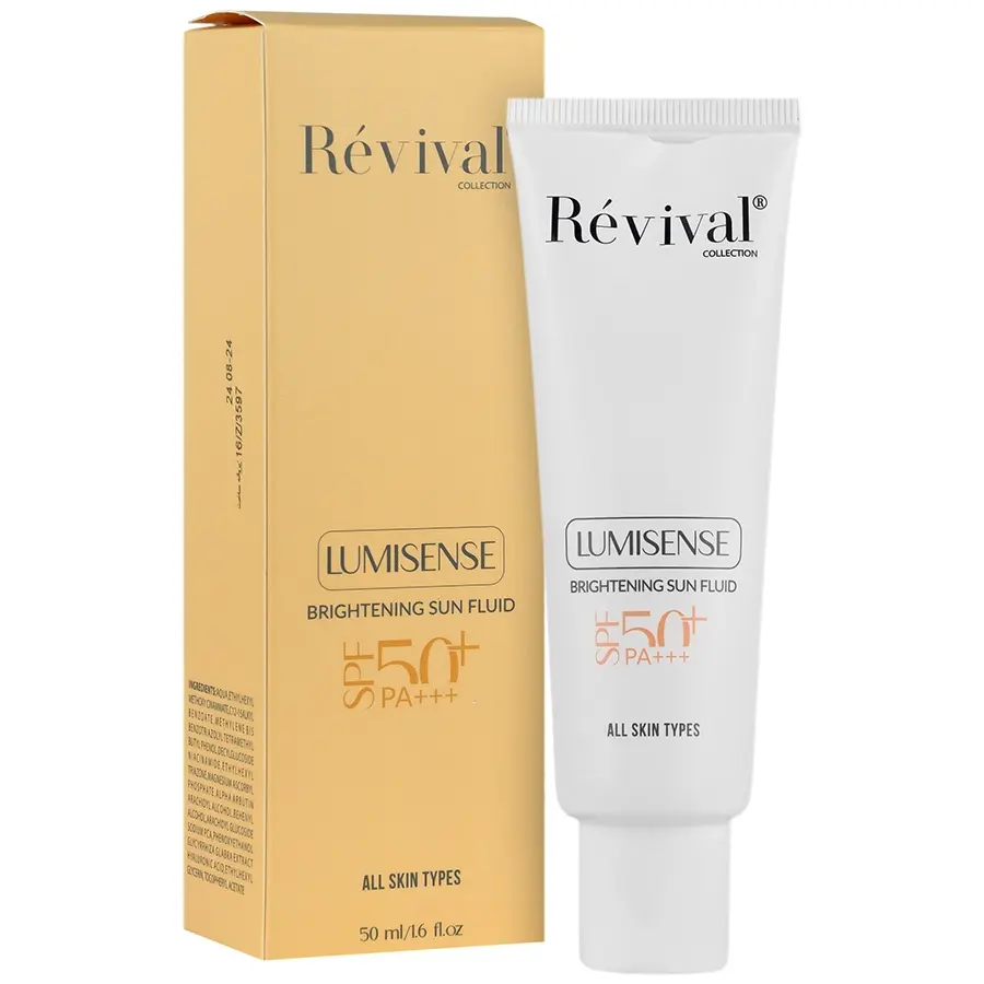 فلوئید ضد آفتاب رویوال روشن کننده SPF50 لومیسنس