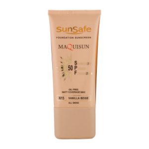 ضد آفتاب کرم پودری SPF50 مکیسان سان سیف - بژوانیلی