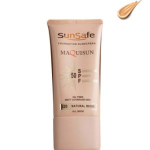 ضد آفتاب کرم پودری SPF50 مکیسان سان سیف - بژنچرال