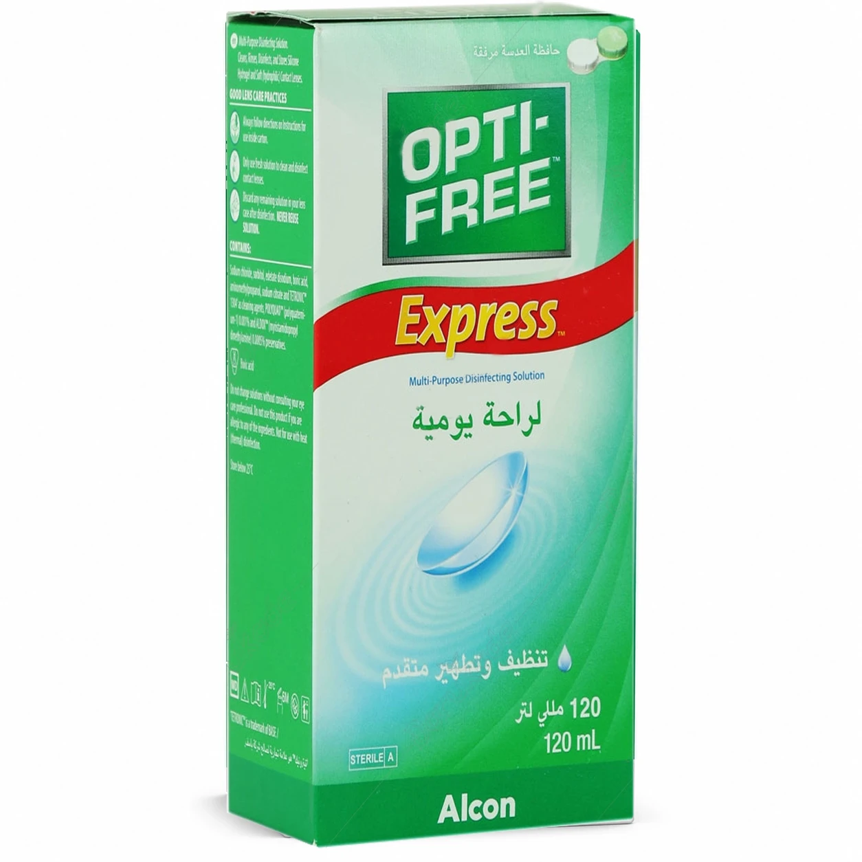 محلول شستشوی لنز تماسی اپتی فری آلکان - ۱۲۰ میلی لیتر