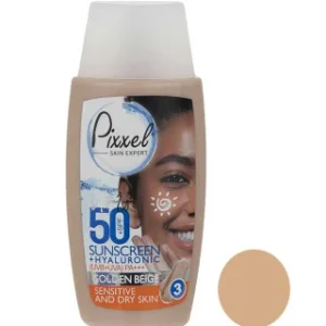 کرم ضد آفتاب SPF50 پوست خشک50 میلی لیتر پیکسل - بژ طلایی - تصویر 2
