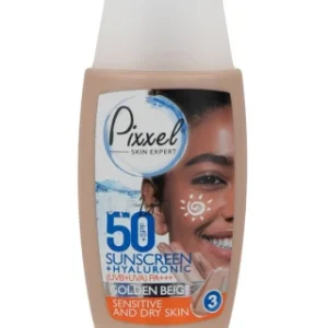 کرم ضد آفتاب SPF50 پوست خشک50 میلی لیتر پیکسل - بژ طلایی