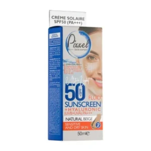 کرم ضد آفتاب SPF50 پوست خشک50 میلی لیتر پیکسل - بژ طبیعی