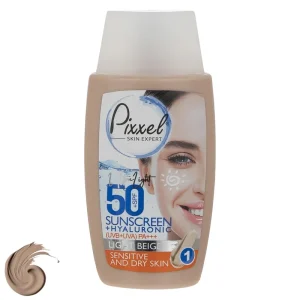 کرم ضد آفتاب SPF50 پوست چرب 50 میلی لیتر پیکسل - بژ روشن