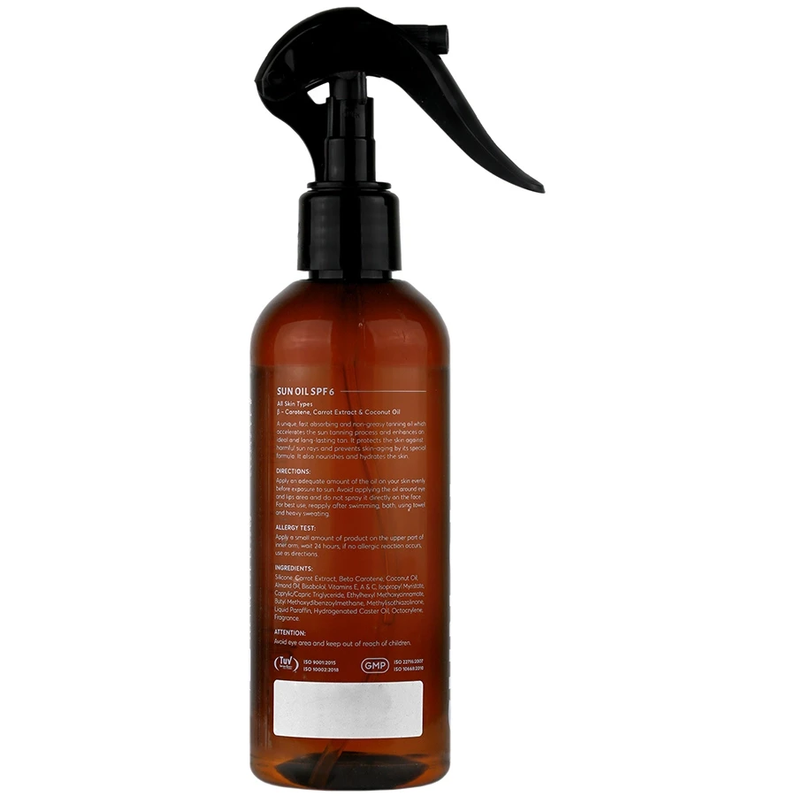 اسپری روغن برنزه کننده و ویتامینه SPF6 سی گل 250 میلی لیتر - تصویر 3