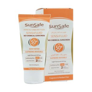 فلوئید ضد آفتاب فیزیکال SPF50 سان سیف