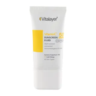 فلوئید ضد آفتاب ویتالایر ویتامین سی SPF50 - لایت بژ - تصویر 3